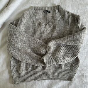 Gray sweater